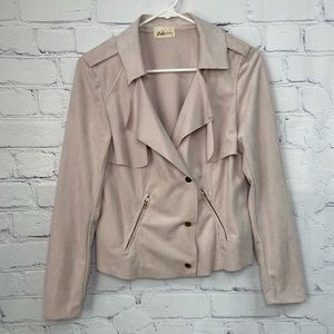 ZKuattra Cream Blazer Jacket w/ Pockets